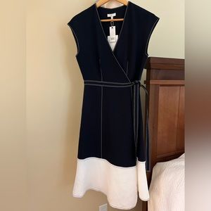 Joie MIDI color block dress